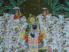 Pichwai Painting ~ Gokul Van ~ { 2 X 3 Feet }